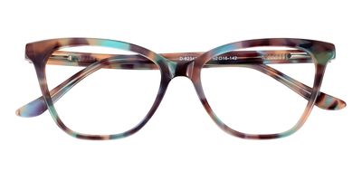 Poppy Tortoise,Multicolor,Floral Cat Eye Acetate Eyeglasses