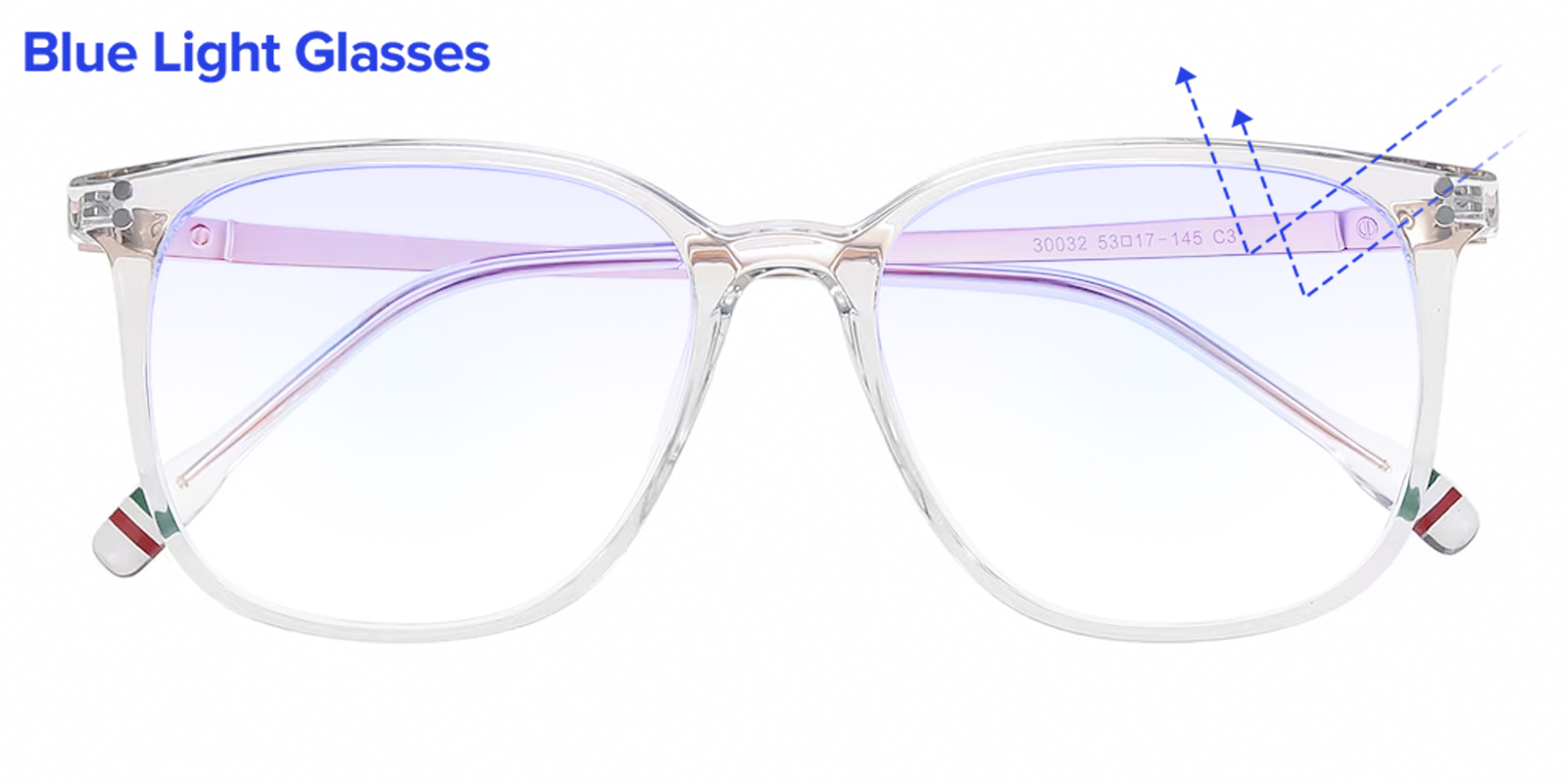 Racine Red Square Acetate Eyeglasses