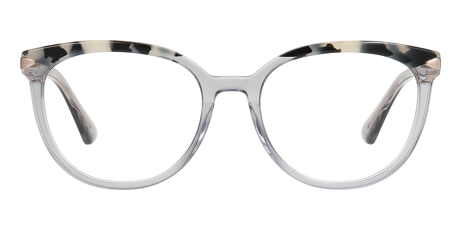 LUMIページ Lavender & Green Cat-Eye Glasses #2030017 | Zenni Optical